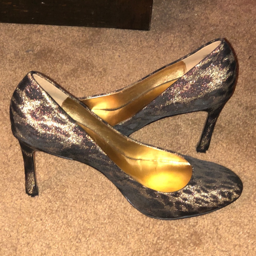 Nine West Leopard glitter heels - Picture 4 of 4